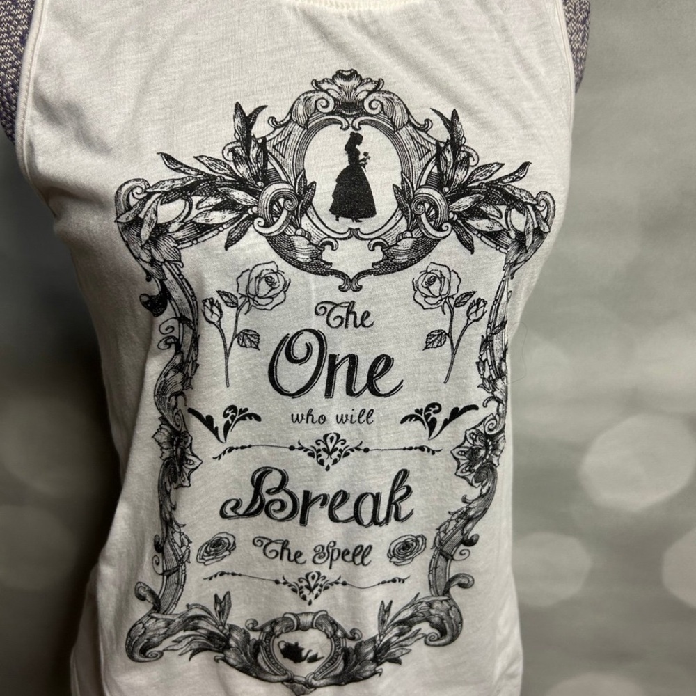 Disney sleeveless Medium tank "The One‎ Who Will Break The Spell"